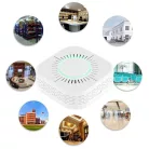 WiFi-s Intelligens Füstérzékelő, Android/iOS smart mobilapplikációval, AW-51 smoke alarm, fehér