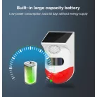 WiFi-s Kültéri Szoláros Mozgásérzékelő, CT-80W, piros-fehér