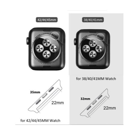 Apple Watch szíj adapter, kompatibilis 42/44/45mm kijelzőjű okosórákkal, arany