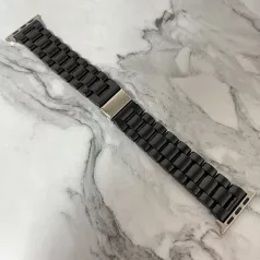   Apple Watch óraszíj, kompatibilis 38/40/41mm kijelzőjű okosórákkal, fekete