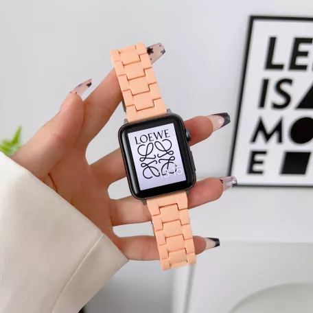 Apple Watch óraszíj, kompatibilis 38/40/41mm kijelzőjű okosórákkal, barackszín