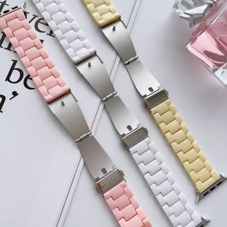 Apple Watch óraszíj, kompatibilis 42/44/45mm kijelzőjű okosórákkal, barackszín