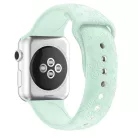 Szilikon óraszíj, Apple Watch kompatibilis, 42/44/45mm kijelzőjű okosórákkal, barackszín