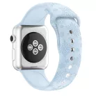 Szilikon óraszíj, Apple Watch kompatibilis, 38/40/41mm kijelzőjű okosórákkal, világoszöld