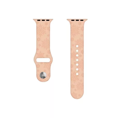 Szilikon óraszíj, Apple Watch kompatibilis, 38/40/41mm kijelzőjű okosórákkal, világoszöld