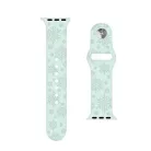 Szilikon óraszíj, Apple Watch kompatibilis, 42/44/45mm kijelzőjű okosórákkal, türkizkék