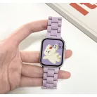 Apple Watch fém óraszíj, kompatibilis 38/40/41mm kijelzőjű okosórákkal, lila