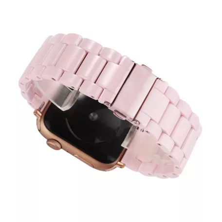 Apple Watch fém óraszíj, kompatibilis 38/40/41mm kijelzőjű okosórákkal, pink