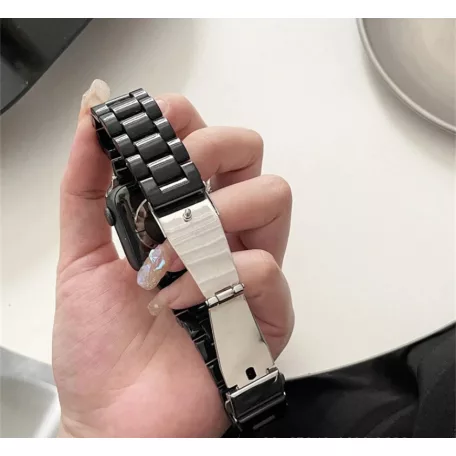 Apple Watch fém óraszíj, kompatibilis 38/40/41mm kijelzőjű okosórákkal, pink