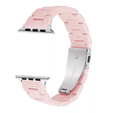 Apple Watch fém óraszíj, kompatibilis 42/44/45mm kijelzőjű okosórákkal, pink