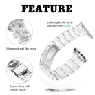 Apple Watch óraszíj, kompatibilis 42/44/45mm kijelzőjű okosórákkal, átlátszó