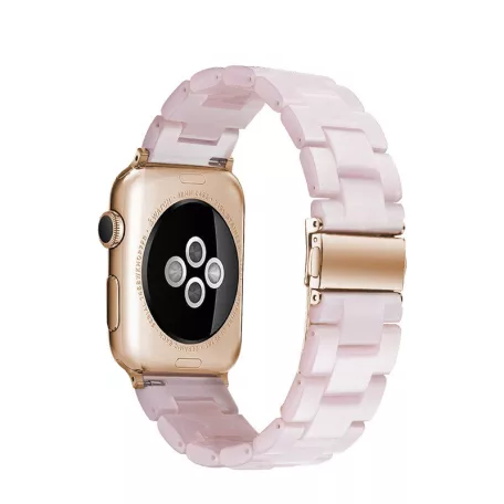 Apple Watch óraszíj, kompatibilis 38/40/41mm kijelzőjű okosórákkal, gyöngyház fehér