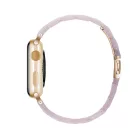 Apple Watch óraszíj, kompatibilis 38/40/41mm kijelzőjű okosórákkal, gyöngyház fehér