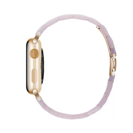 Apple Watch óraszíj, kompatibilis 38/40/41mm kijelzőjű okosórákkal, gyöngyház fehér