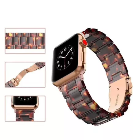 Apple Watch óraszíj, kompatibilis 38/40/41mm kijelzőjű okosórákkal, gyöngyház fehér