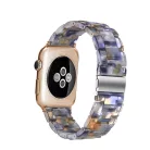 Apple Watch óraszíj, kompatibilis 38/40/41mm kijelzőjű okosórákkal, kristálykék/sárga