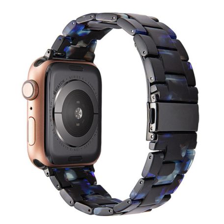 Apple Watch óraszíj, kompatibilis 38/40/41mm kijelzőjű okosórákkal, fekete/lila