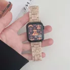 Apple Watch óraszíj, kompatibilis 42/44/45mm kijelzőjű okosórákkal, selyembarna