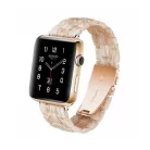 Apple Watch óraszíj, kompatibilis 42/44/45mm kijelzőjű okosórákkal, selyembarna