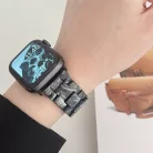 Apple Watch óraszíj, kompatibilis 42/44/45mm kijelzőjű okosórákkal, selyembarna