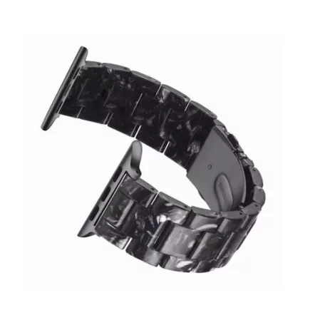 Apple Watch óraszíj, kompatibilis 42/44/45mm kijelzőjű okosórákkal, fekete márvány