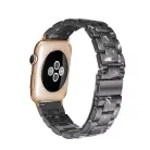 Apple Watch óraszíj, kompatibilis 42/44/45mm kijelzőjű okosórákkal, fekete márvány