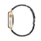 Apple Watch óraszíj, kompatibilis 42/44/45mm kijelzőjű okosórákkal, fekete márvány