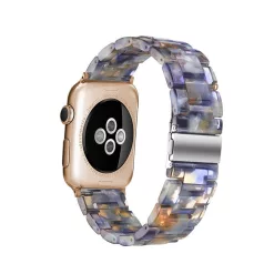   Apple Watch óraszíj, kompatibilis 42/44/45mm kijelzőjű okosórákkal, kristálykék/sárga