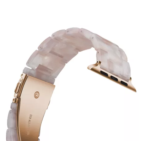 Apple Watch óraszíj, kompatibilis 38/40/41mm kijelzőjű okosórákkal, opál fehér
