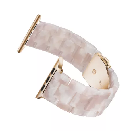 Apple Watch óraszíj, kompatibilis 38/40/41mm kijelzőjű okosórákkal, opál fehér
