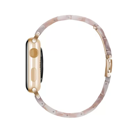Apple Watch óraszíj, kompatibilis 38/40/41mm kijelzőjű okosórákkal, opál fehér