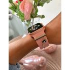 Szilikon óraszíj dekoratív gyűrű, kulcs formájú univerzális óraszíj dísz, arany-fekete