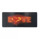 Professzionális Gamer egérpad, love mintás, gumitalp, gaming kiegészítő, 700x300x3mm, LOVE mintával