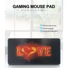 Professzionális Gamer egérpad, love mintás, gumitalp, gaming kiegészítő, 700x300x3mm, LOVE mintával