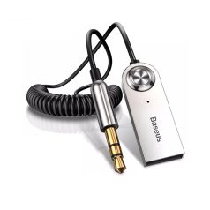   Baseus Bluetooth->Jack Audio Adapter, Bluetoothról 3.5mm Jackre, BA01, ezüst-fekete