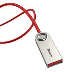   Baseus Bluetooth->Jack Audio Adapter, Bluetoothról 3.5mm Jackre, BA01, ezüst-piros