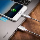 Prémium Adat- és Töltőkábel, Lightning/USB csatlakozó, 20W gyorstöltés, 2 méter, fehér