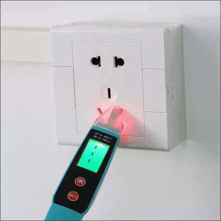Érintésmentes Infravörös Hőmérő és Fáziskereső, JHL-18A, -30/250°C 12/1000V