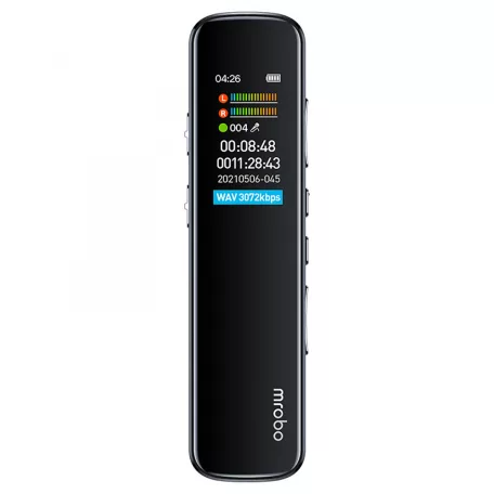 Mrobo Digitális Diktafon RV-19, zajcsökkentés, 8GB, fekete