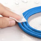JKT Szilikon Bevonatú Töltőkábel, USB-C/USB csatlakozó, 120W gyorstöltés, 1 méter, fehér