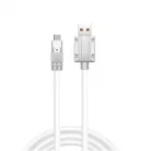 JKT Szilikon Bevonatú Töltőkábel, USB-C/USB csatlakozó, 120W gyorstöltés, 1 méter, narancssárga