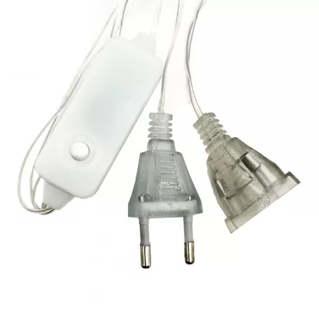 Circle&Santa Claus/Mikulás LED Körök, 3m, LED függöny/fényfüzér, összefűzhető, 8 világítási mód, 10db kör+gömb, zöld-piros-kék-sárga ünnepi fények