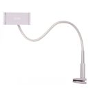 Flexibilis Telefon- és Tablettartó, asztalra/ágyra szerelhető, 6.5cm asztalszélességig, fehér