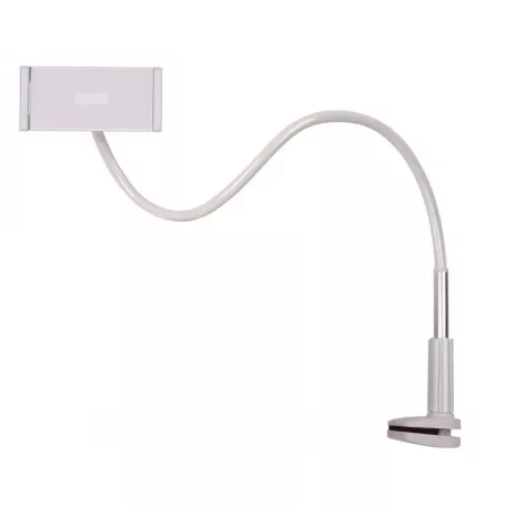 Flexibilis Telefon- és Tablettartó, asztalra/ágyra szerelhető, 6.5cm asztalszélességig, fekete