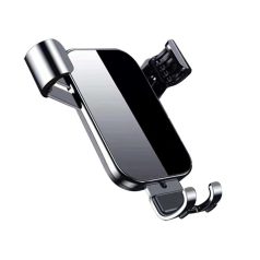   Autós Telefontartó, YC11, szellőzőrácsra illeszthető, 360°-ban forgatható, ezüst-fekete