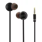 Vezetékes Fülhallgató, beépített mikrofonnal, hívásfogadás, 3,5mm jack sztereó, fekete