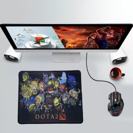 Professzionális Gamer egérpad Dota2, gumírozott talp, 250x300x3mm, animált figurás mintával