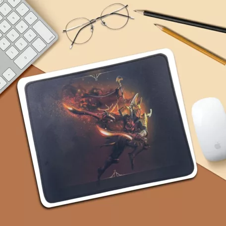 Professzionális Gamer egérpad warrior, gumitalp, 250x300x3mm, páncélos szamuráj mintával