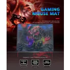 Professzionális Gamer egérpad, gumitalp, gaming kiegészítő, 250x300x3mm, szörnyes mintával