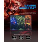 Professzionális Gamer egérpad, szörnyes, gumítalp, gaming kiegészítő, 250x300x3mm, harcos mintával